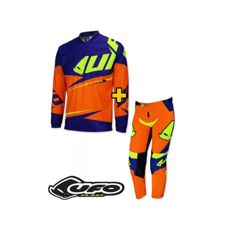 COMPLETO UFO REVOLT col arancione e blu